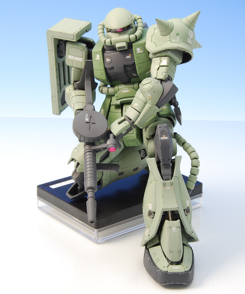 RGシャアザク・量産型ザク・EXサムソントレーラーを使ったジオラマ完成