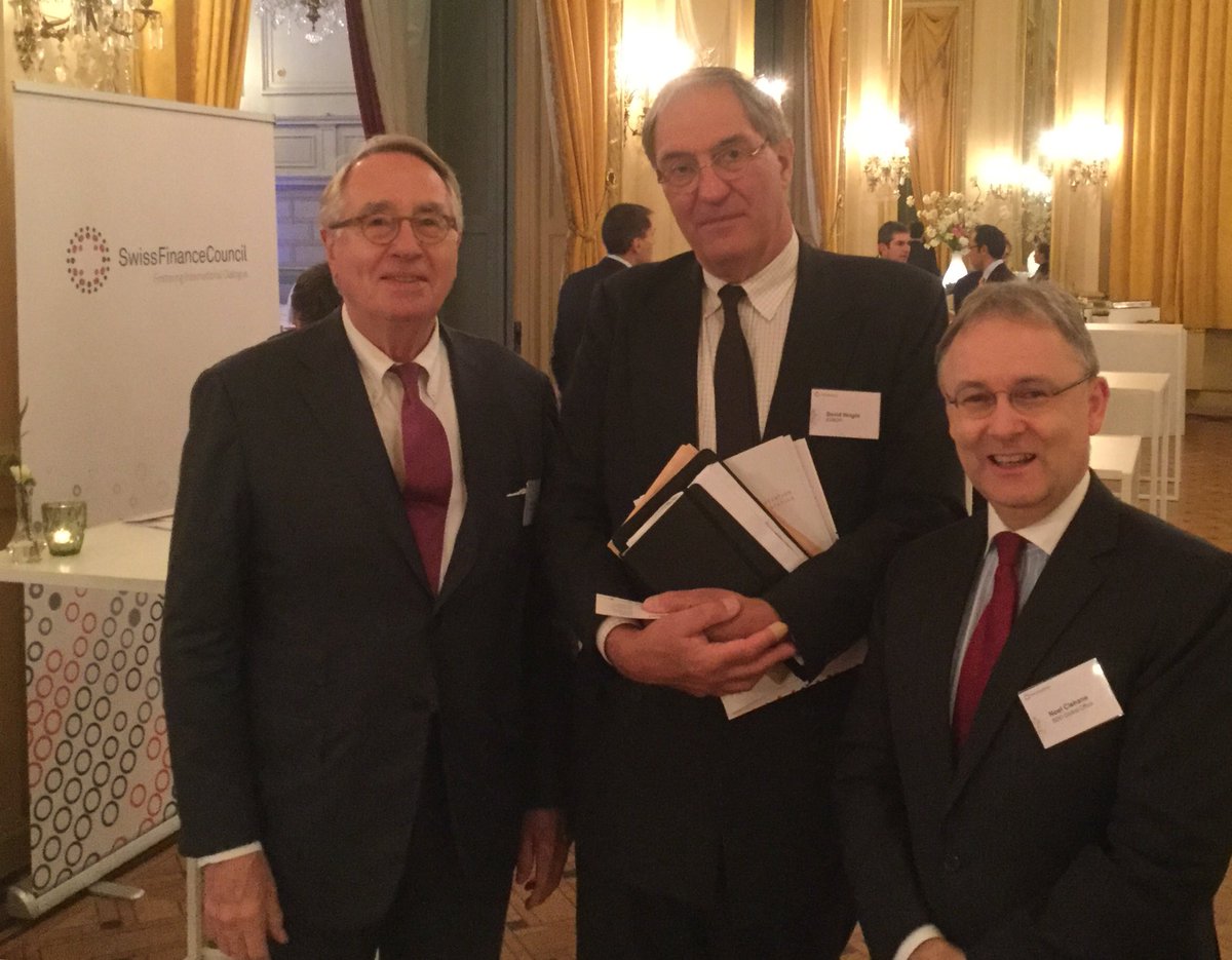 NoelClehane's tweet photo. Great to talk to veteran MEP Wolf Klinz and #Eurofi Chairman David Wright at the excellent @SwissFinanceC conference launching their paper on International #RegulatoryCooperation #StandardSetting #DisputeResolution #RegulatoryFragmentation @BDOGlobal @ZemkeGebhard @BDO_Suisse https://t.co/W6HBCWrV2Y