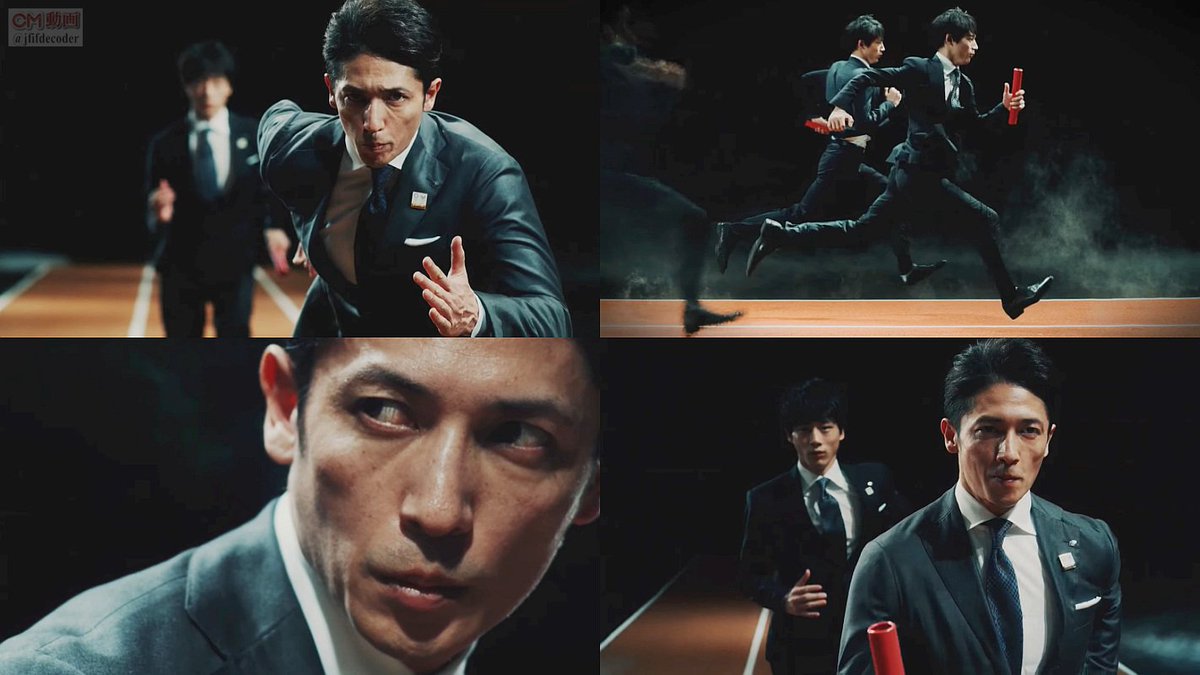 jfifdecoder's tweet photo. 玉木宏,坂口健太郎出演 野村證券公式 最新CM＆メイキング 2020のリレー 信じる篇30秒版配信📺
メイキングでは、二人がスーツ姿で何度も全力疾走。
https://t.co/dE4BLp16xy https://t.co/dyIBpyhsoN