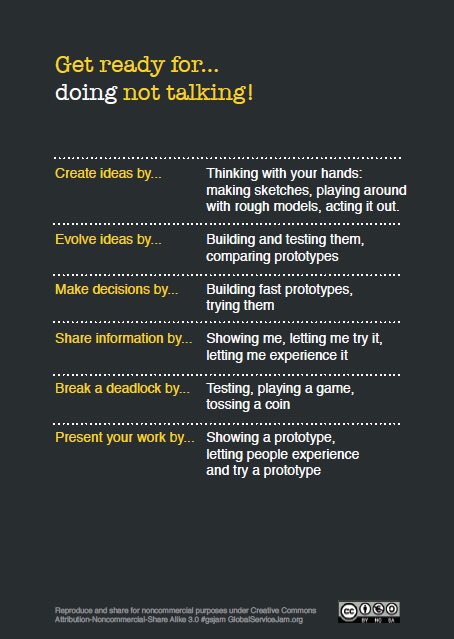 GSJLeeds's tweet photo. Get ready for #DoingNotTalking #LearningByDoing #ServiceDesign Building fast prototypes. Showing not telling. Join us 9-11 March #GSJam ⚡️ https://t.co/a9kV9NbEmD