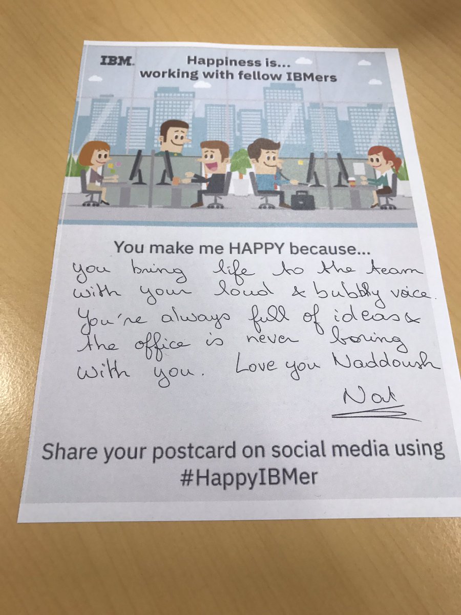 nadahaddad's tweet photo. It's a beautiful day #moreappreciation #HappyIBMer @nchamas https://t.co/phJetuuAfY
