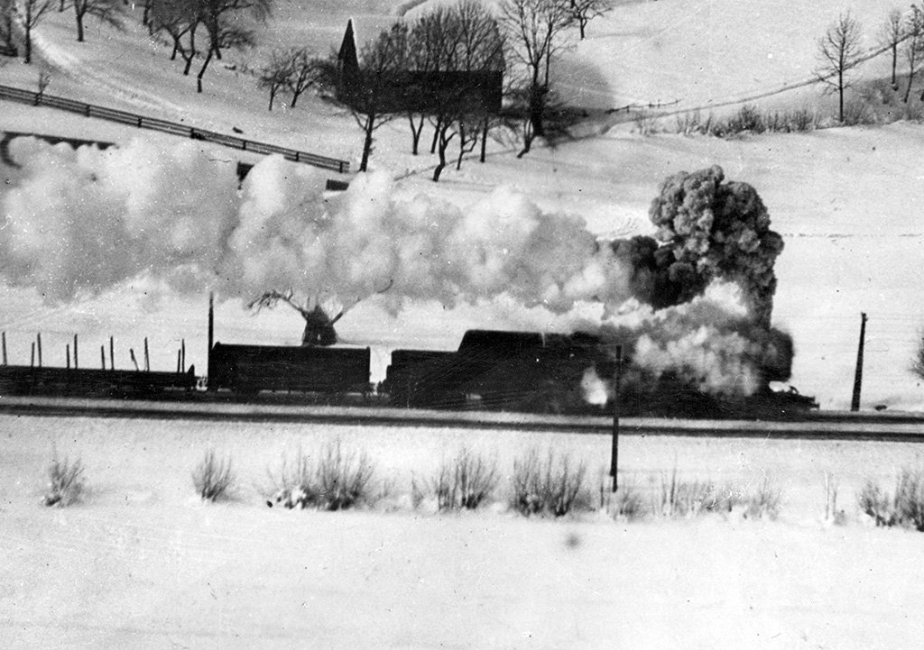 A direct hit from the guns of a Mustang III of 249 Squadron forces steam to erupt from the boiler of a locomotive as it comes under attack near Maribor, Yugoslavia #OnThisDay 1945 #avgeek