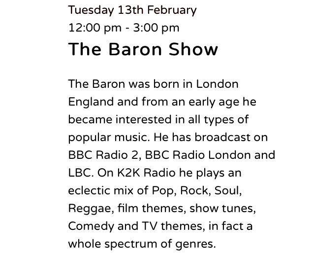 KtoKRadio's tweet photo. So what #pancakeday2018 topping are we serving you at #K2KRadio this #ShroveTuesday? Fancy a smothering of #TheBaronShow perhaps? Or a generous spread of #TheRandomHourWithCarol maybe, then topped off with a helping of #TheRaggoZuluRebel? How delicious & just in time for lunch! https://t.co/hyWM75YgCG