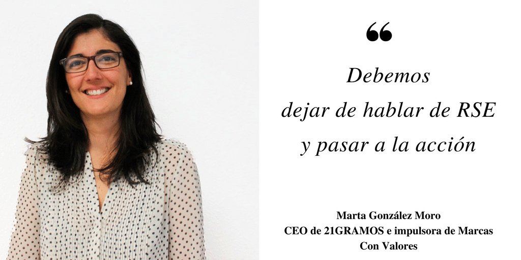 marcosgonzalezm's tweet photo. Marta González, CEO de @21gramos_net e impulsora de @marcaconvalores nos habla en la #Corr50 de la razón de ser de la #RSE 👉 https://t.co/yRNI1TTBjG https://t.co/fyHP17IJFt