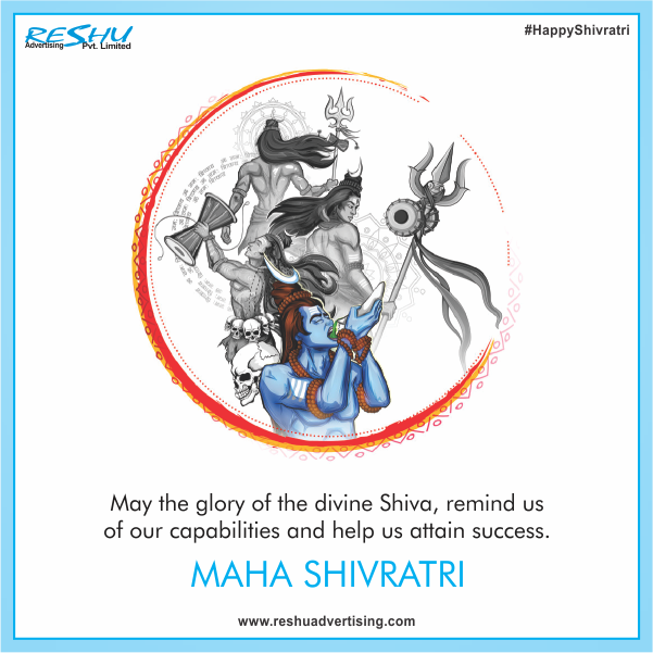 reshuadvertise's tweet photo. May the glory of the divine Shiva, remind us of our capabilities and help us attain success. #MahaShivRatri !
#ReshuAdvertising #Shivratri2018 https://t.co/0gp8r7wNYg