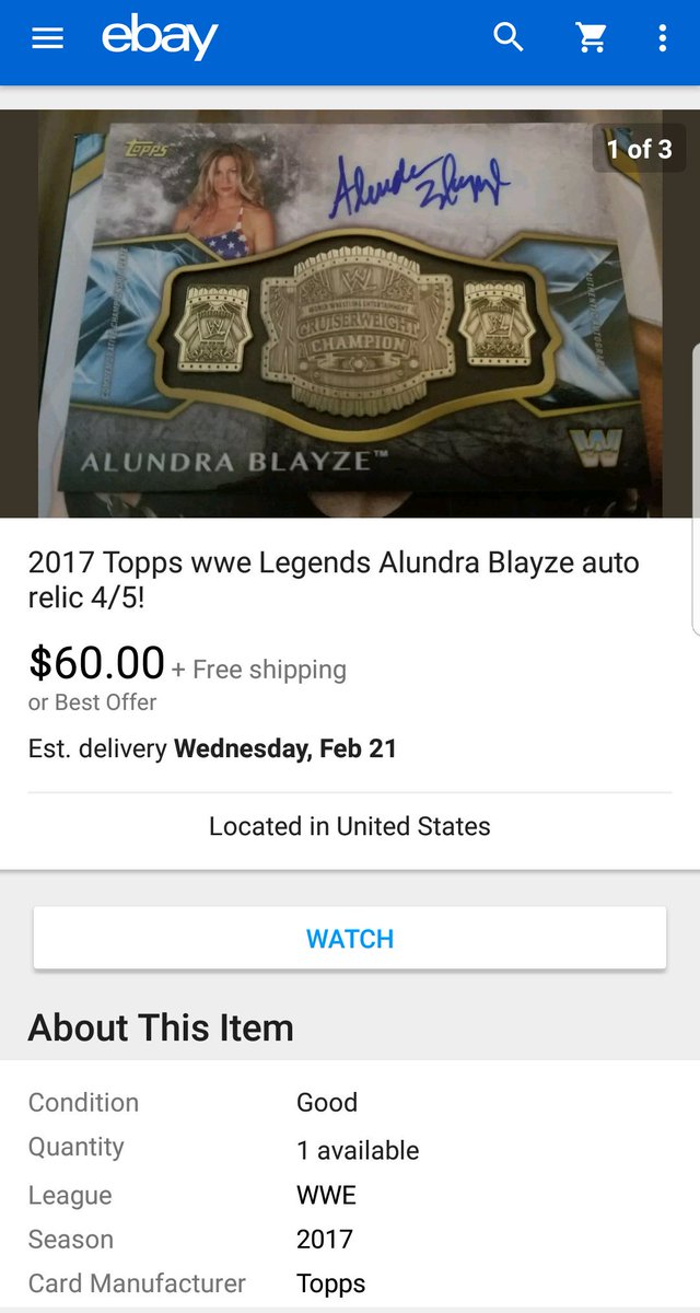 Will_Benning_29's tweet image. Ebay.. will be putting up more cards soon. nym_jbay_44 #ebay #wwe #autorelic