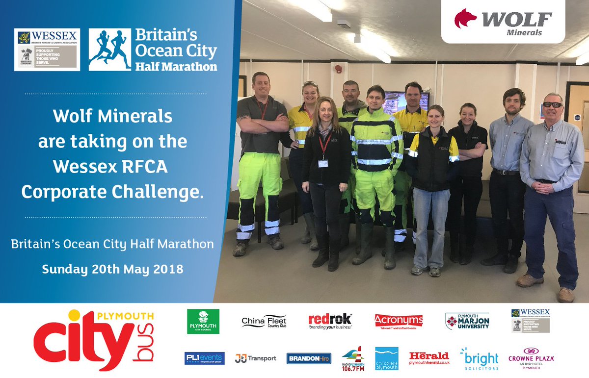 Take on <a href="/WolfMinerals/">Wolf Minerals Ltd</a> at this years Wessex RFCA Corporate Challenge.

To find out how, visit runplymouth.co.uk/britainsoceanc…