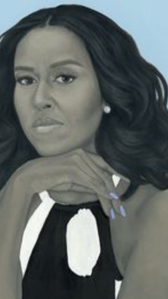 OnTheRedPill's tweet photo. Who is Kehinde Wiley? Sign of Satan. M.O. right thumb must be held in that position. Symbolism=downfall. M.O. holding white head? #FollowTheWhiteRabbit #Qanon #Q #Qanon8chan #DeepState #NWO #NewWorldOrder #Illuminati #TheGreatAwakening #MAGA #RedNationRising #CBTS #LockThemAllUp https://t.co/NGva7yJxzH