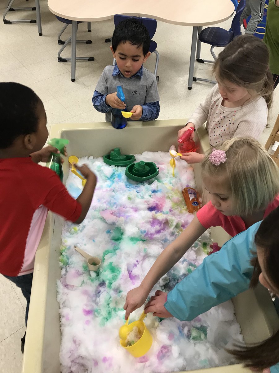 thurstonpre's tweet photo. Preschool is having fun with snow! @a2Thurston #preschoolrocks #preschoollife https://t.co/9BYMZYhHOO