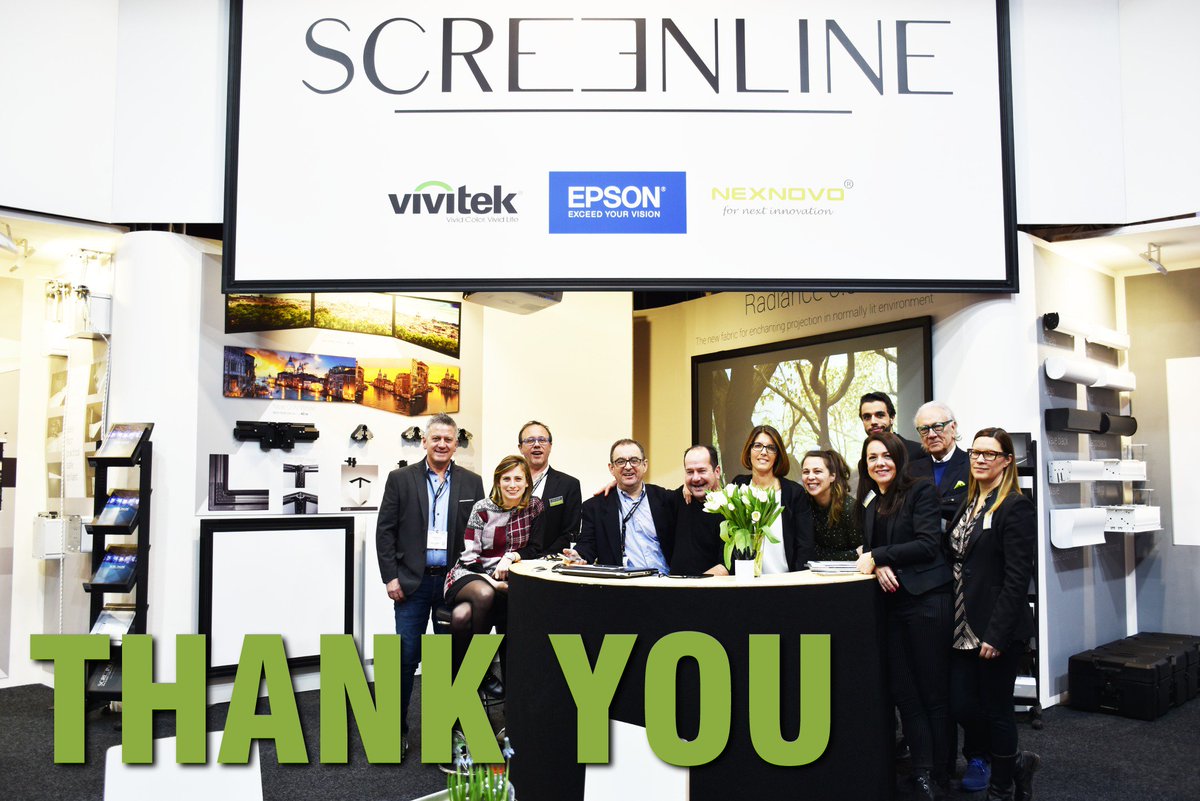 ScreenLineSrl's tweet image. IT HAS BEEN GREAT!
We are very excited about the large number of visitors to our booth. It was a fine opportunity to present our latest products. Thanks for your visit and look forward to the opportunity of serving you. #screenline #ISE2018 #projectionscreen