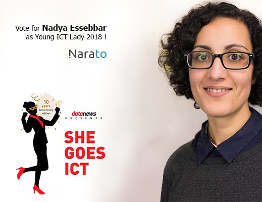 Vote for our candidate Nadya Essebbar as #youngictladyoftheyear!
buff.ly/2ElZogZ
#sonarato