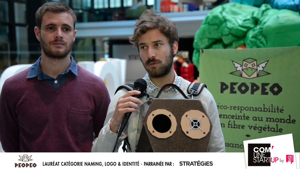 LaBigAddress's tweet photo. Une enceinte, un lauréat, et plein de bonne humeur.
L'année dernière, PEOPEO remportait la catégorie #naming, #logo & #identité du #PrixCUS2017, parrainée par @Strategies.
👉 https://t.co/YIoP91isnf
#StartUp #Communication https://t.co/rsNzMEV1GO