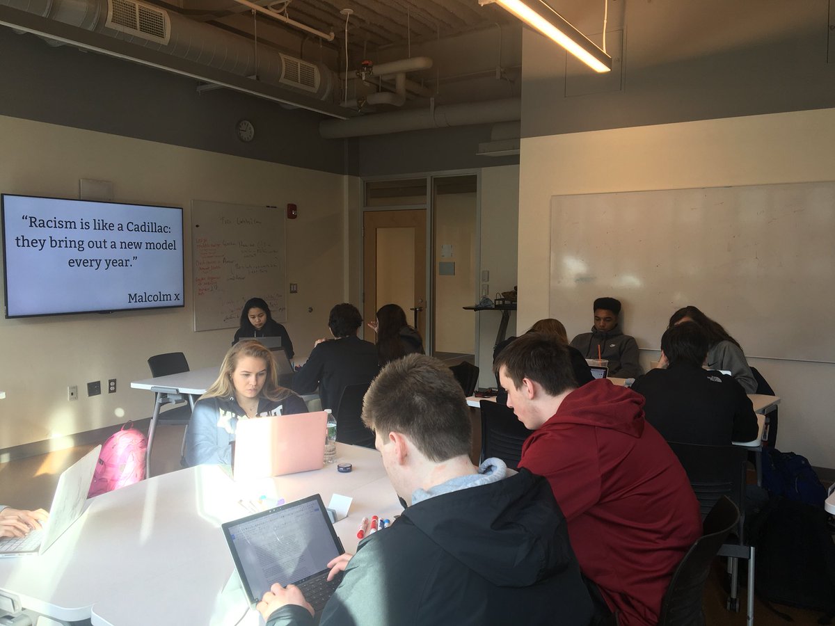 KatrinaRojasJ's tweet photo. Taught a workshop today to my English class about racial identity and racism! #SDLC2017 https://t.co/LYcSTPypOv