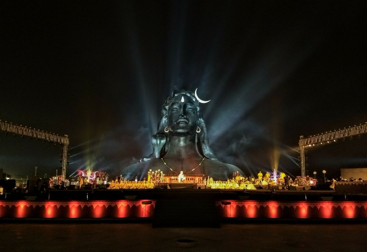 Lord Adiyogi Statue - Sunrays Background Wallpaper Download | MobCup