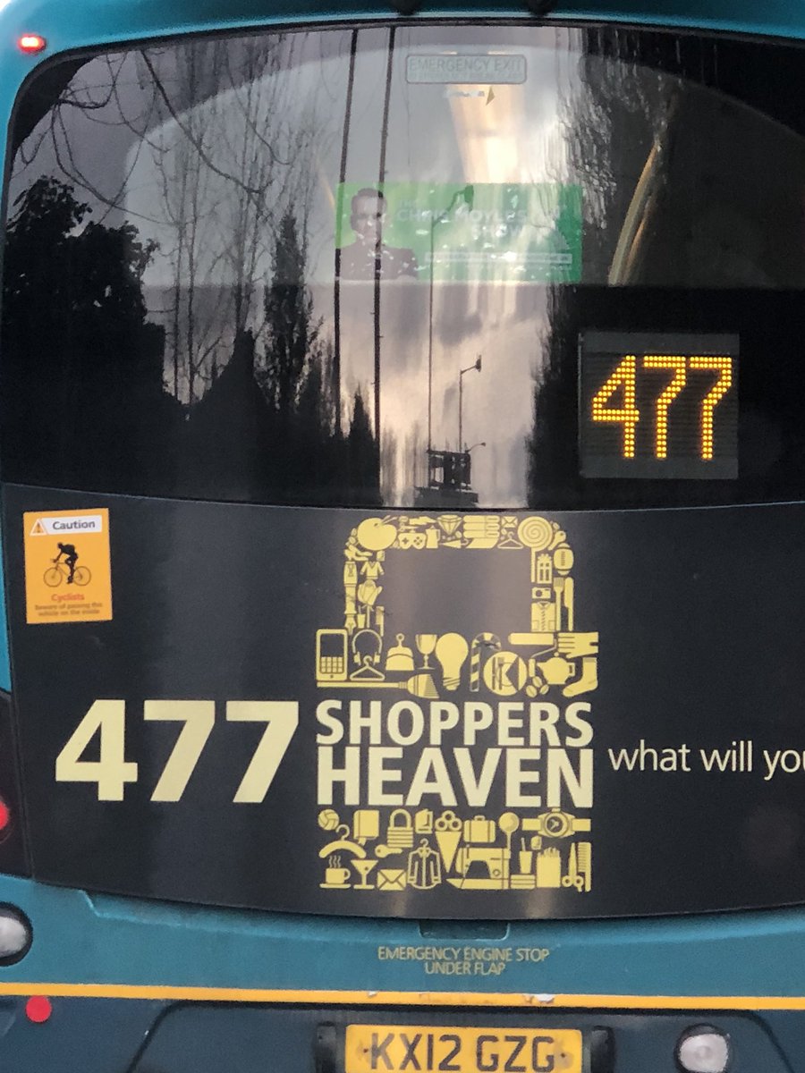 fionaporter's tweet image. Driving to work listening to @RadioX and in front of me is a bus with @ChrisMoyles sticker! First one I’ve seen and it looked great #arriva #Crockenhill #PerfectSize