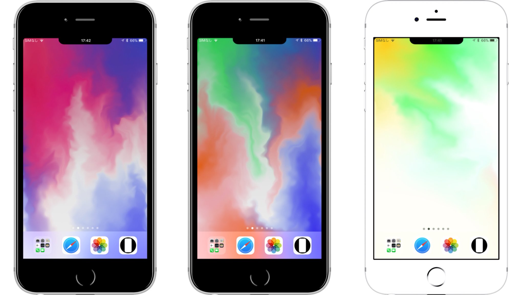 Hide Mysterious Iphone Wallpaper 不思議なiphone壁紙 Added 3 Sheets Fake Iphone X Notch Wallpapers Using Iphones Wallpaper Background It Looks More Like X There Are Bottom Of The Each Lineup T Co Teoyissoef