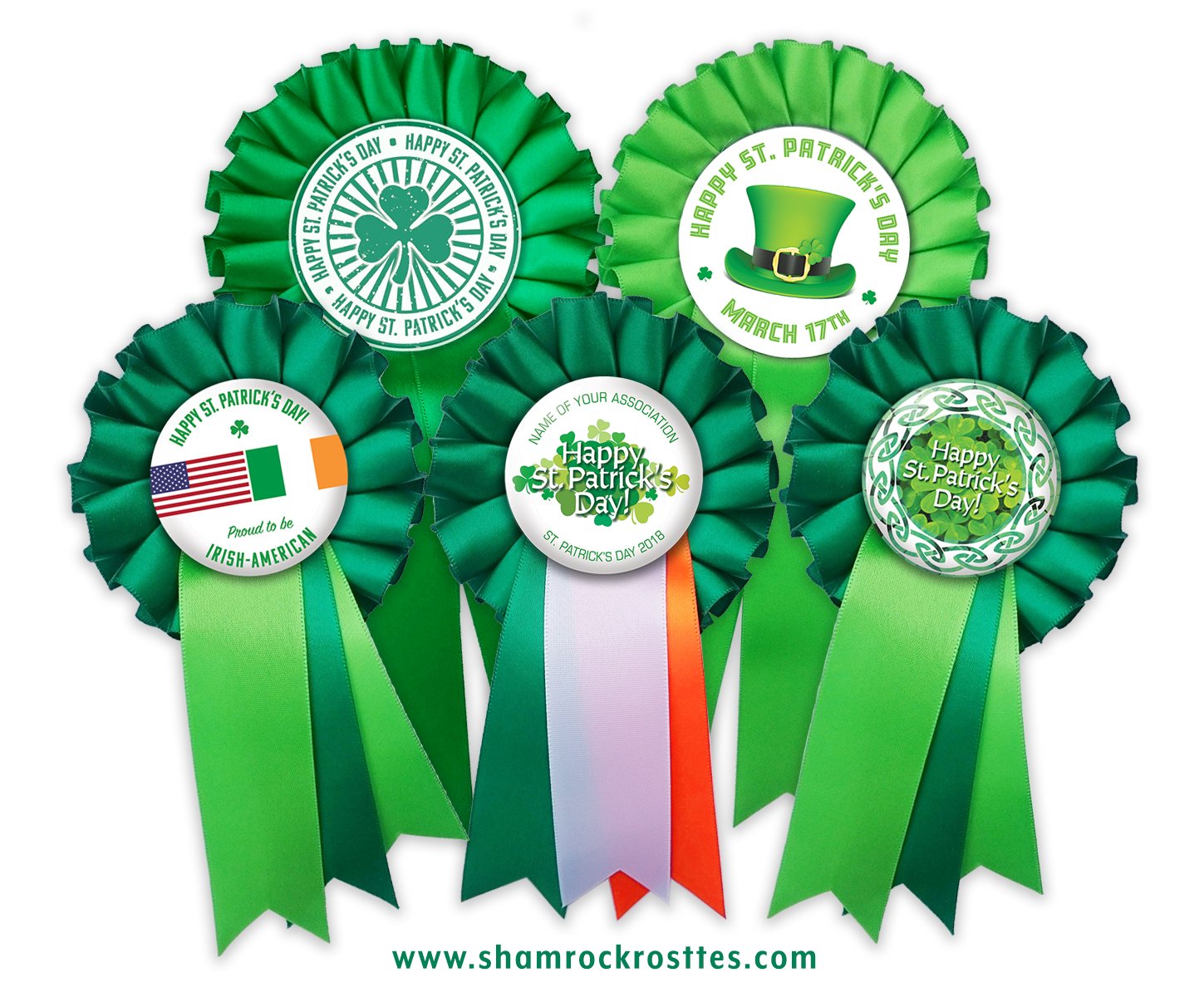 st patricks day rosettes iron