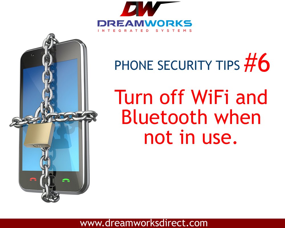 Dreamworksnig's tweet photo. #PhoneSecurityTips
Always turn off wifi.
#phone #security https://t.co/D2GvI02OuX