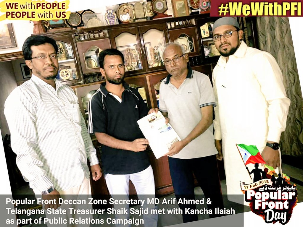 Shaikshahid121's tweet photo. #WeWithPFI
"WE with PEOPLE - PEOPLE with US"
Popular Front Of India PR week
#PopularFrontDay2018 #Feb17
#Telangana https://t.co/DImtnGUqzP
