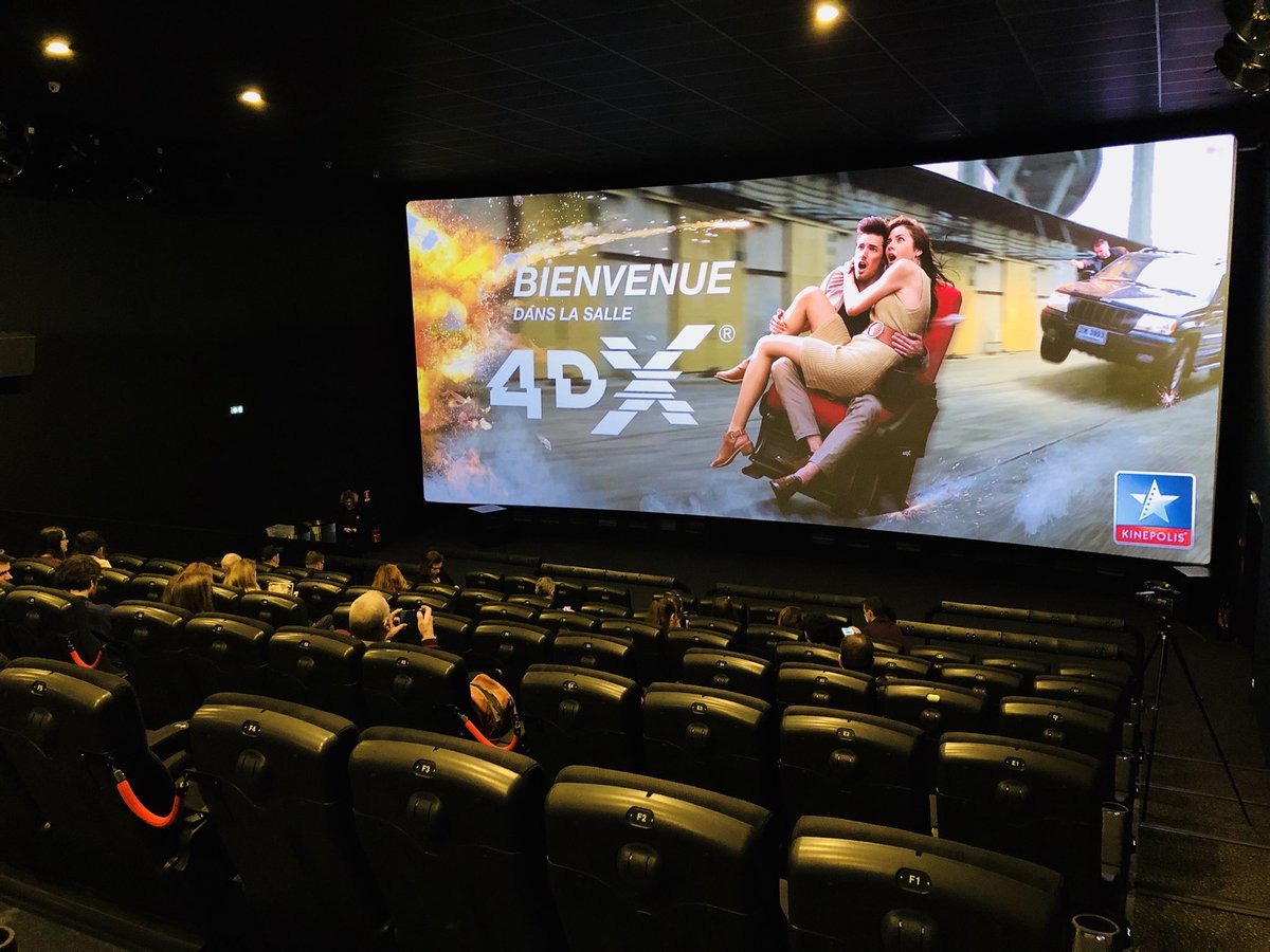 On teste la #4Dx ce Matin à <a href="/Kinepolis_FR/">Kinepolis France</a> à Lomme 😧 C’est ouf !!