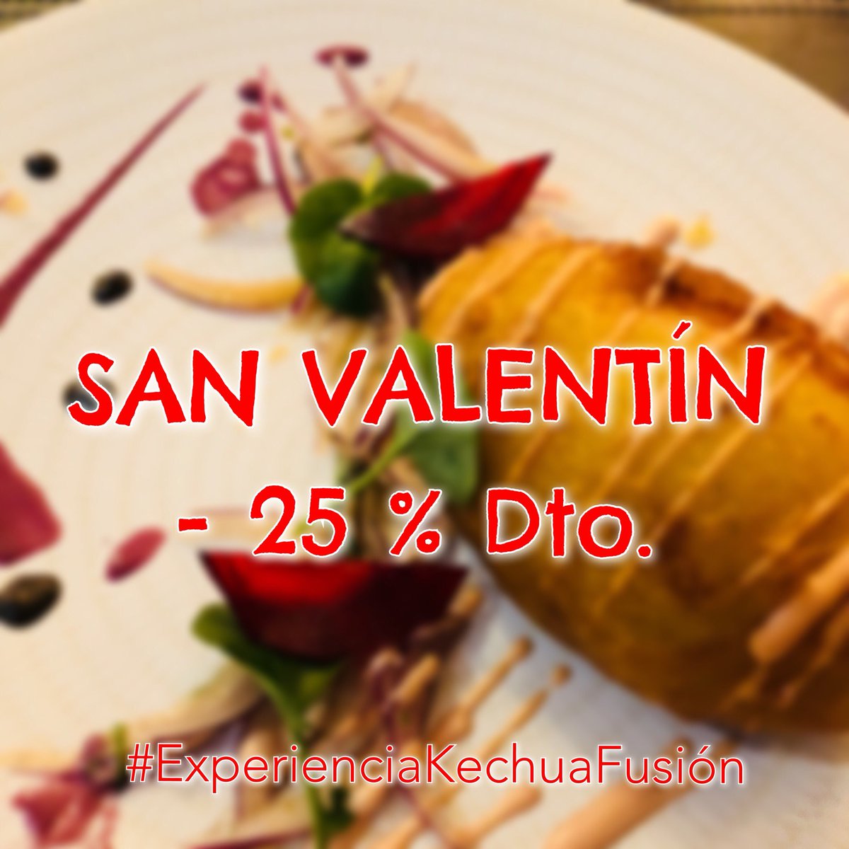 KechuaMadrid's tweet photo. Este San Valentín, te damos un -25 % de descuento en tu cuenta final 👨🏻‍🍳
¡Haz tu reserva ahora! Y vive la #ExperienciaKechuaFusión📍 https://t.co/wXDiQ1cdLm