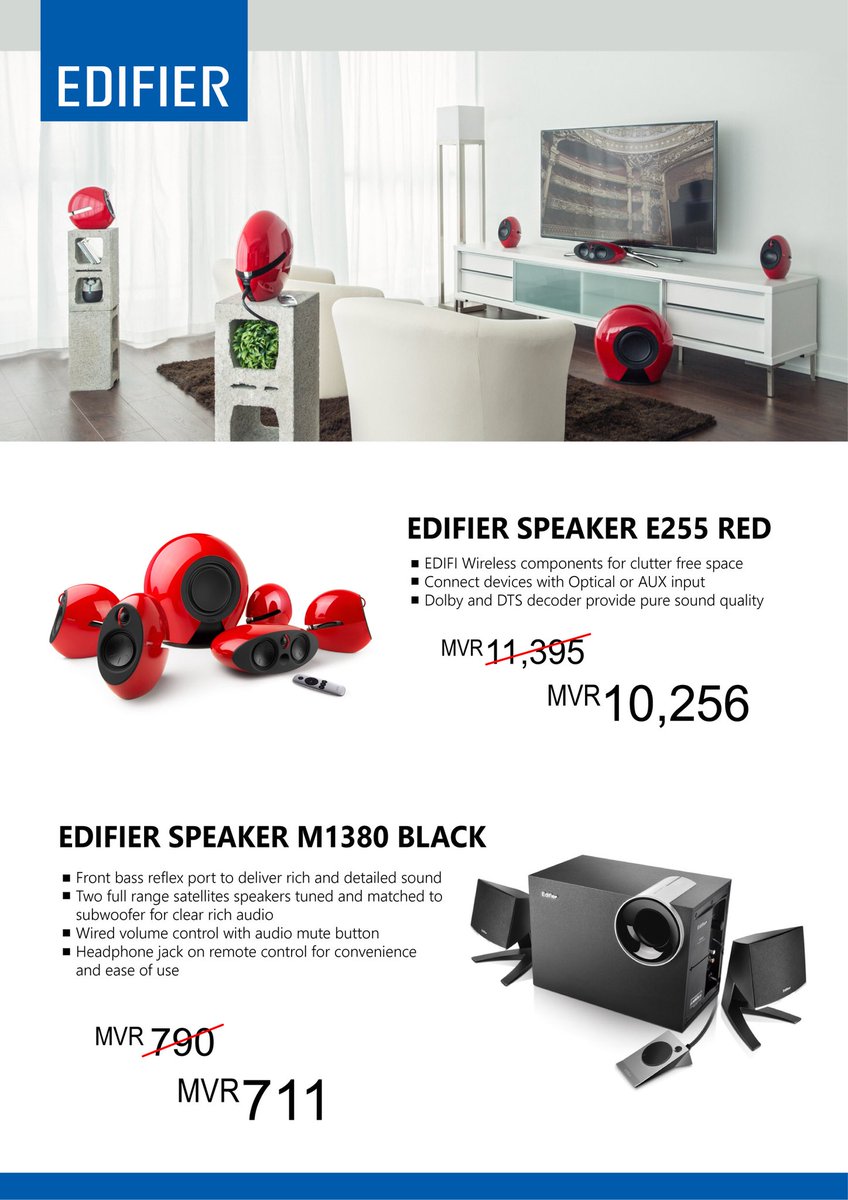 STO_HomeImp's tweet photo. Create movie theatre sensation at home with Edifier speaker systems! #HelloEL https://t.co/PVtBZpHSND