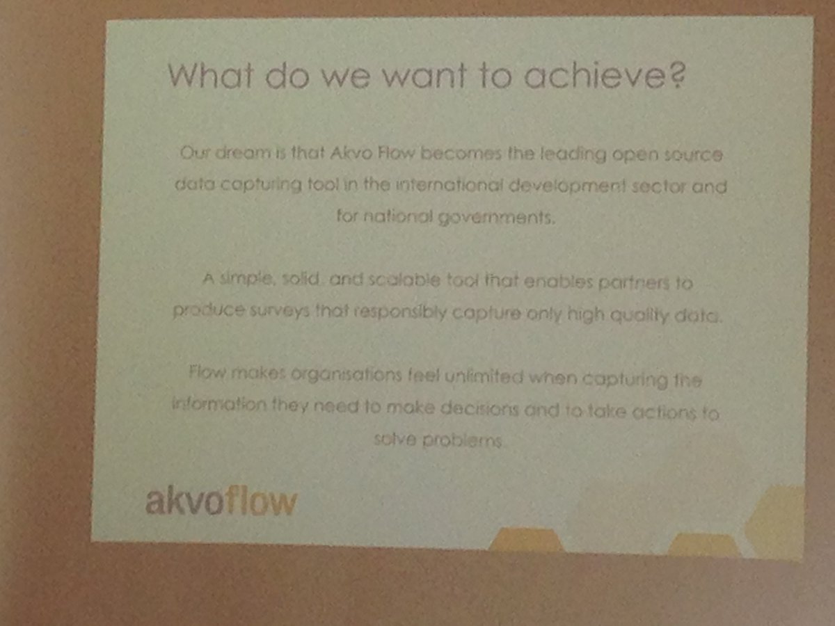 aj_desalvo's tweet photo. #AkvoFlow in 2018? Here the answer via @janagombitova #Akvo #AkvoHMM18 https://t.co/7mGFSg8B7t