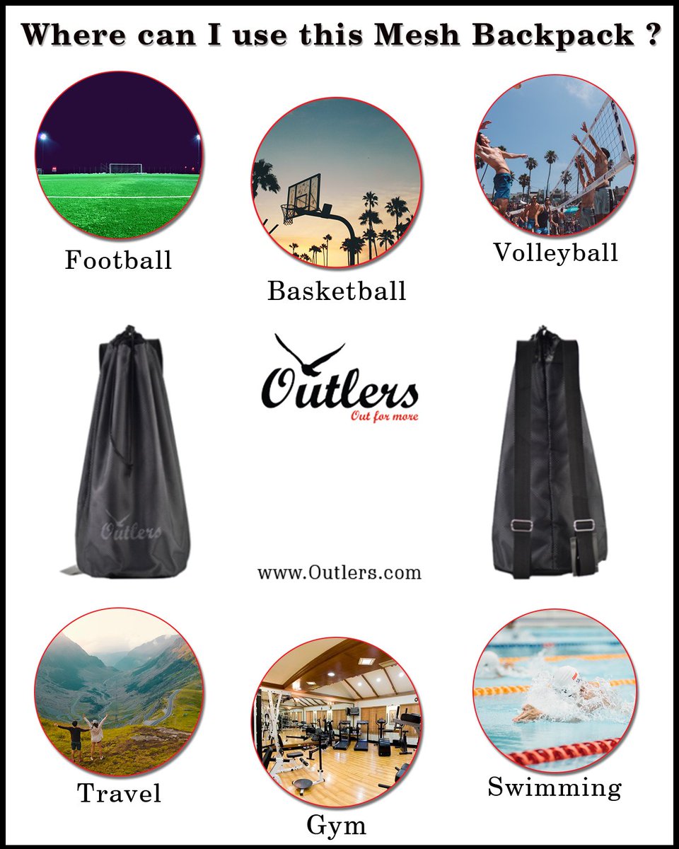 Outlers_com's tweet image. #meshbagforsports, #meshbackpack, #meshdrawstringbag, #backpackforgym, #meshbackpackforbasketball, #backpackforswimming, #meshbagforvolleyball, #sportequipment

outlers.com