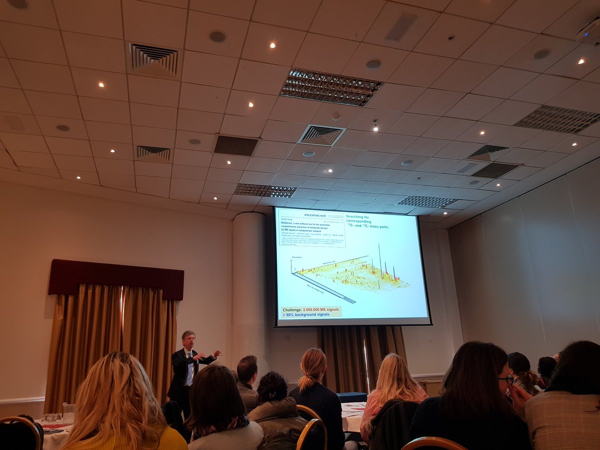 njbirse's tweet photo. Professor Rudolf Krska giving an excellent presentation on mycotoxins. 3D mass spectrometry really is lovely. #multicoop https://t.co/btKX04qz9t