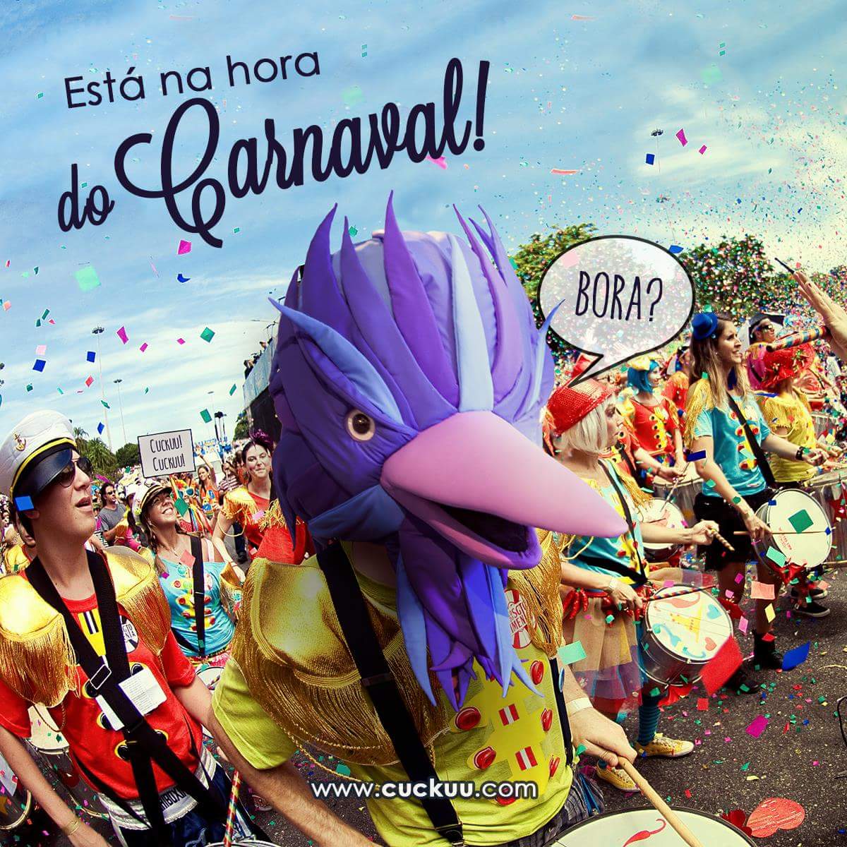 Um feliz Carnaval buddy! 🎉
Aproveita bem o teu dia e não te esqueças de marcar um cuckuu para todas as tuas festas e partilhar com os teus amigos. Afinal os melhores momentos devem sempre ser partilhados com as melhores pessoas. 💕

#Carnaval #cuckuu