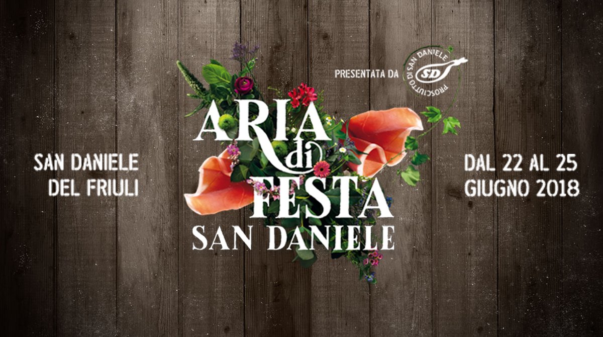 #BreakingNews: mancano 4 mesi esatti alla nuova edizione di Aria di Festa a San Daniele del Friuli. Non prendete impegni dal 22 al 25 giugno! #AriaDiSanDaniele