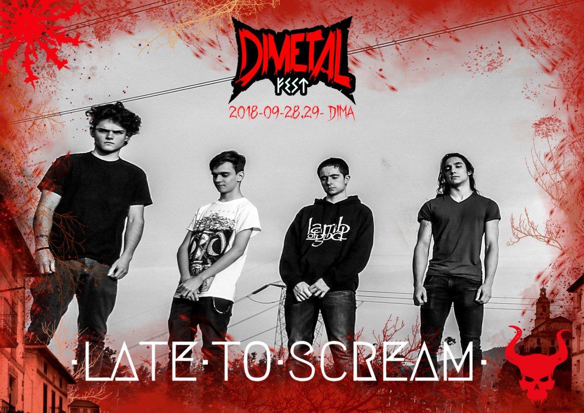dimetalfest's tweet photo. 💀LATE TO SCREAM💀 (Metalcore / Post metal) https://t.co/fo9CyjKsZR