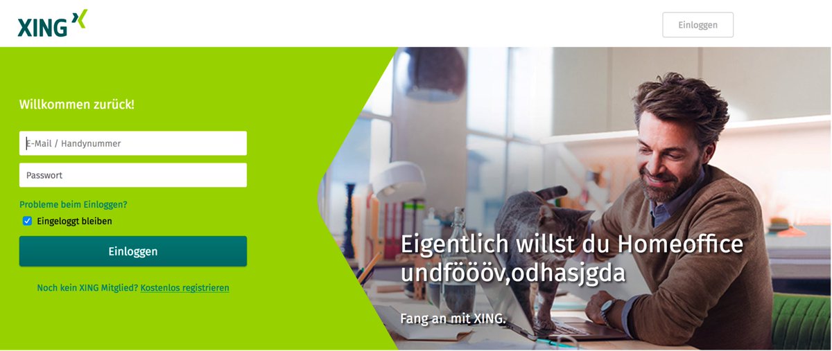 #Xing versteht mich einfach ;)