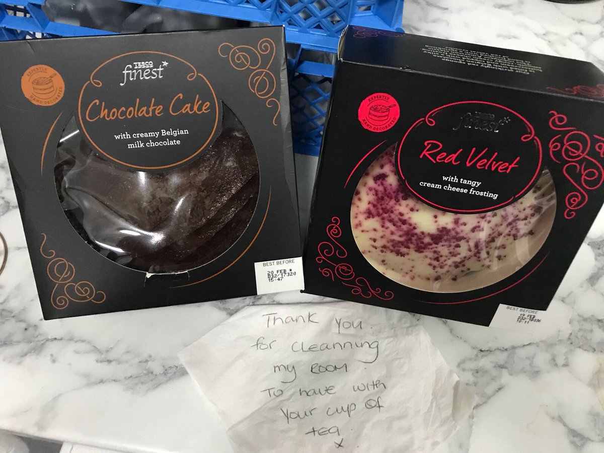 A thank you, &amp; cake goes a long way! Well done to our HSK Team 💜