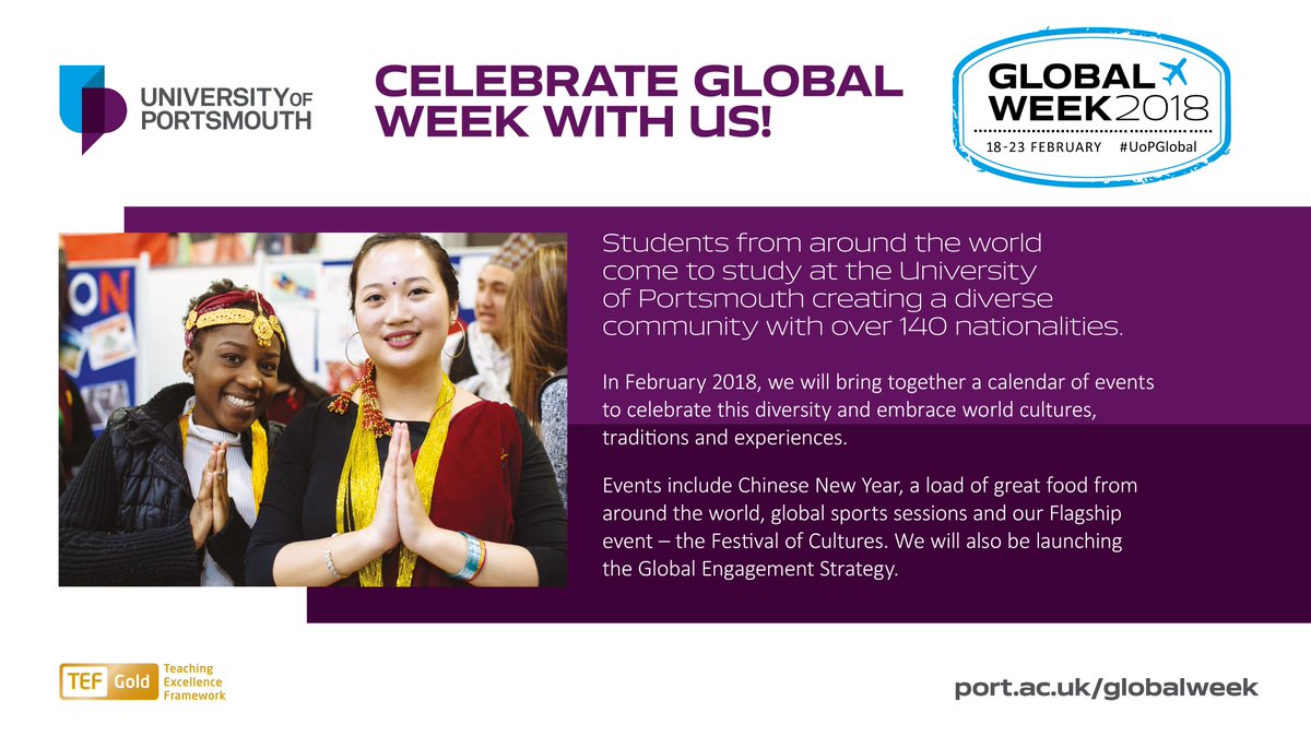 Celebrate Global Week with us, from 18-23 February 2018! #weareglobal