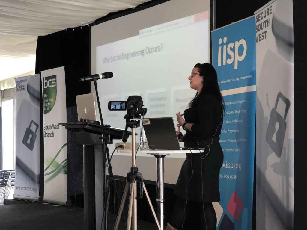 smfurnell's tweet photo. Social engineering the audience now with @geekIsmini running a workshop on #phishing. #SSW10 @PlymUni https://t.co/ggFvsNtqZJ