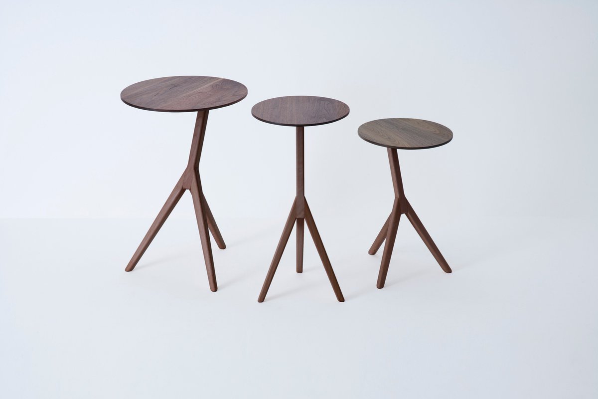 Design Bros On Twitter Our Kirin Side Tables And So Much More Will Be Available Modernshows Wood Hardwood Walnut Table Legs Family Handmade Handcrafted Creativity Contemporary Furniture Design Make Craftsman Product Artisan