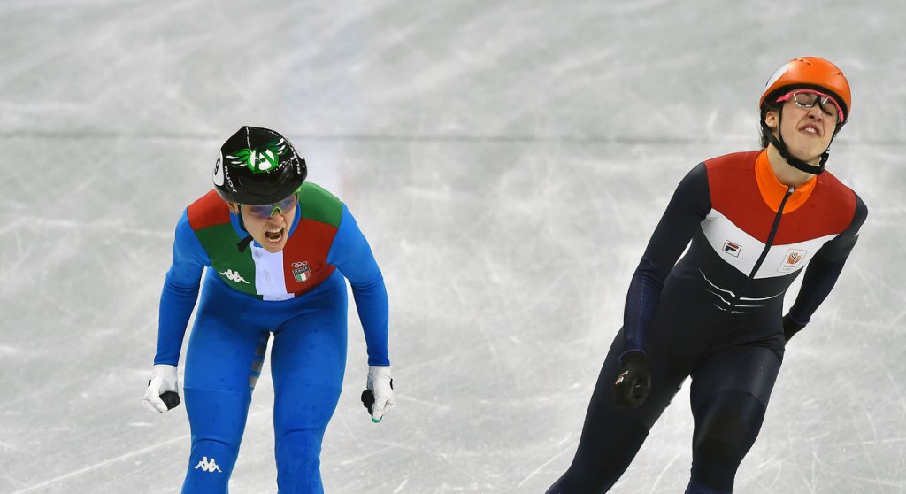 Arianna 6 unica! La Fontana regala all’#ItaliaTeam l’oro tanto atteso. Trionfa nei 500 metri e conquista la sua sesta medaglia a cinque cerchi, la seconda per gli azzurri a #PyeongChang2018! #shorttrackskating #Olympics #Gold
