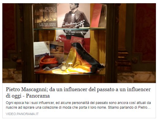 From a past #influencer to a modern one.

More on: video.panorama.it/lifestyle-vide…

#PietroMascagni #CapsuleCollection
