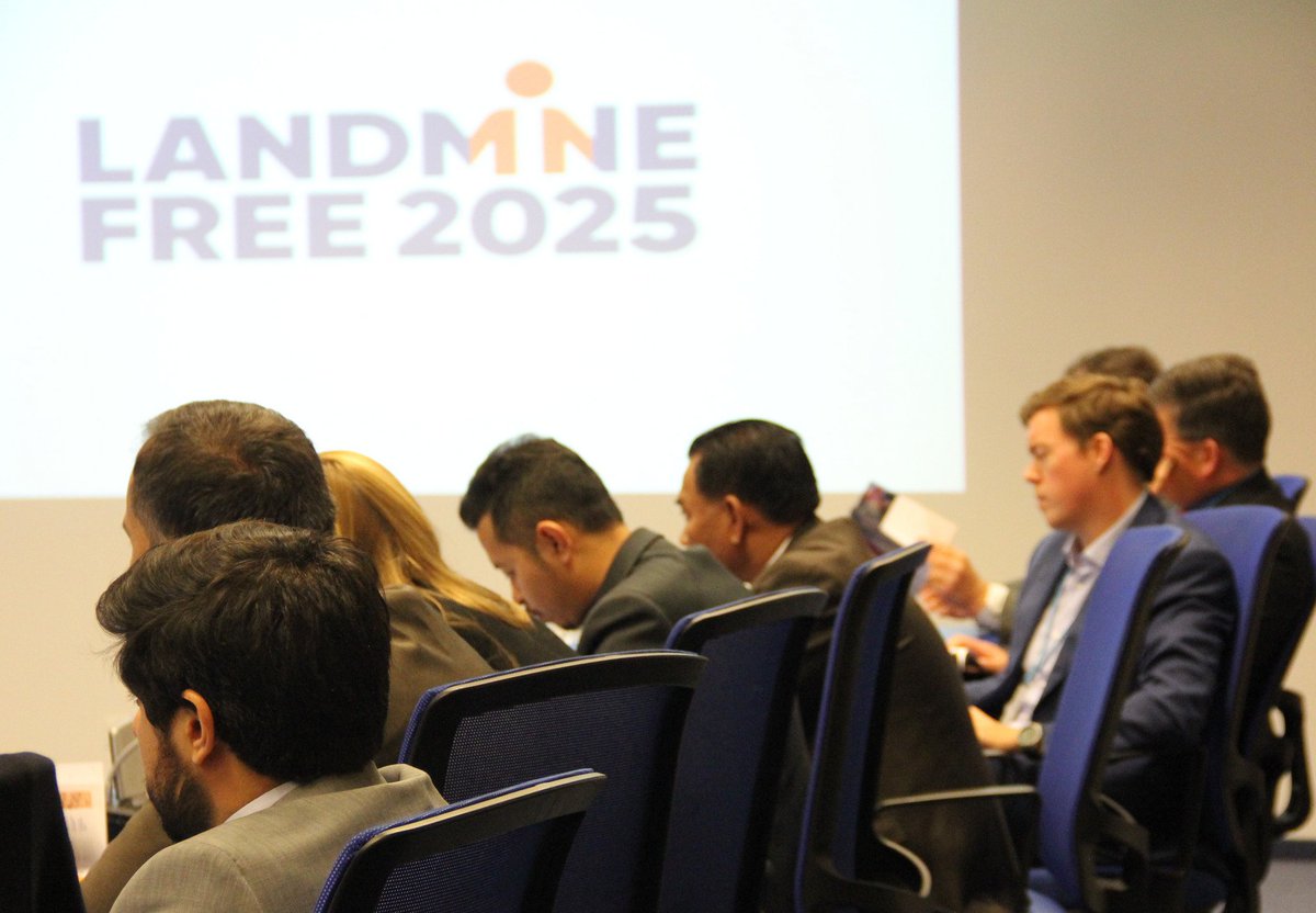 miredraad's tweet photo. After a successful #16MSP at @UN_Vienna I look forward to seeing other #MineAction actors at #NDMUN21 at @UNGeneva this week. Together we can make it. #LandmineFree2025 https://t.co/MvAvRy6qFb