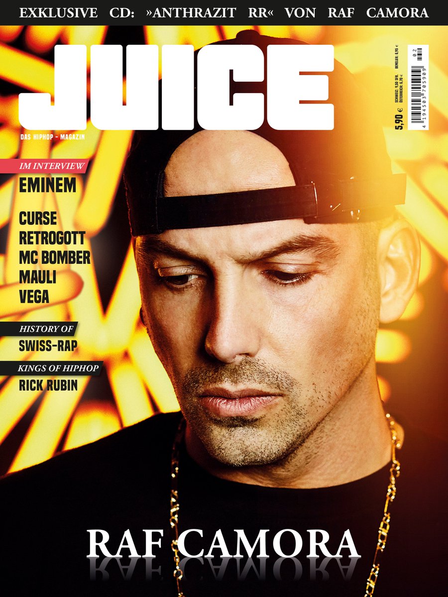 Nenn ihn Primo: JUICE #185 mit <a href="/RAderLehra/">RAF Camora</a>-Cover und »Anthrazit RR« exklusiv auf CD erscheint am 22.02. bundesweit am Kiosk.