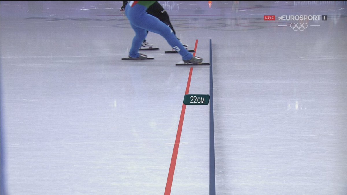 22 centimetri per la gloria.
#Fontana #ShortTrackSkating #PyeongChang2018 <a href="/AryFonta/">Arianna Fontana</a>