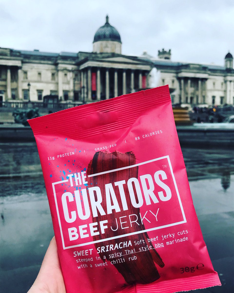 WeRTheCurators's tweet image. 🌧 Add some heat to this drizzly day with our Sweet Sriracha. 
Our soft beef jerky steeped in a spicy Thai style BBQ marinade with a sweet chilli rub. Yes please! 🌧

#FoDrizzle #JerkyJustGotJuicy #FlavourFirst #BeefJerky #Jerky #SweetSriracha
