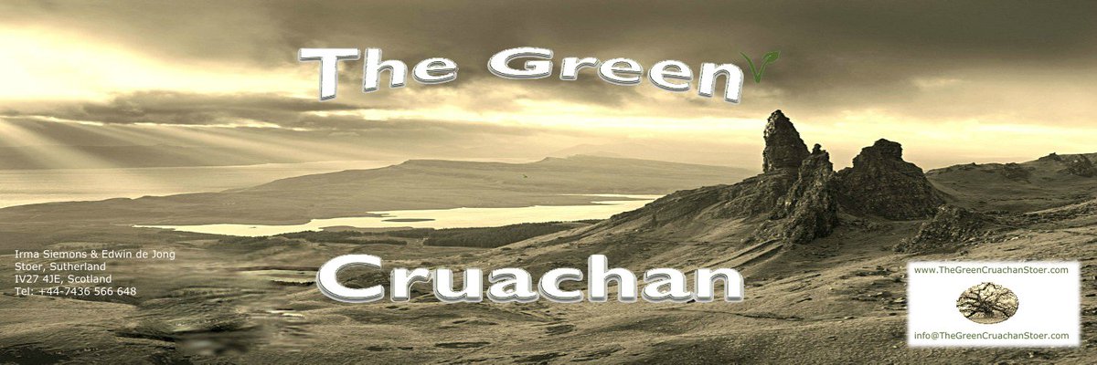 edejong101070's tweet photo. Explanation of the name | The "GREEN" Cruachan:
Green is looking after the planet, searching for alternatives like solar panels, isolation, growing your own vegetables. Green stands for biological, vegetarian.
#Highlands #Scotland #Bedandbreakfast #Nature #Remotet #NorthCoast500 https://t.co/AajYP6ldy9