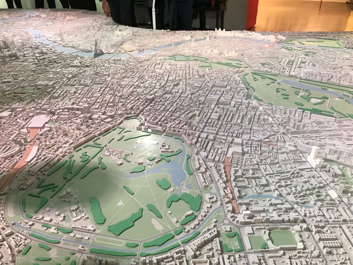 WUPropSoc's tweet photo. Great visit yesterday to the exhibitions at NLA London - including "Walkable London" by Zaha Hadid Architects, "Don't Move Improve", and of course the HUGE 3D map of London! Can you find Marylebone and Regent's Street campuses on the map? https://t.co/kcGgxVwJYy