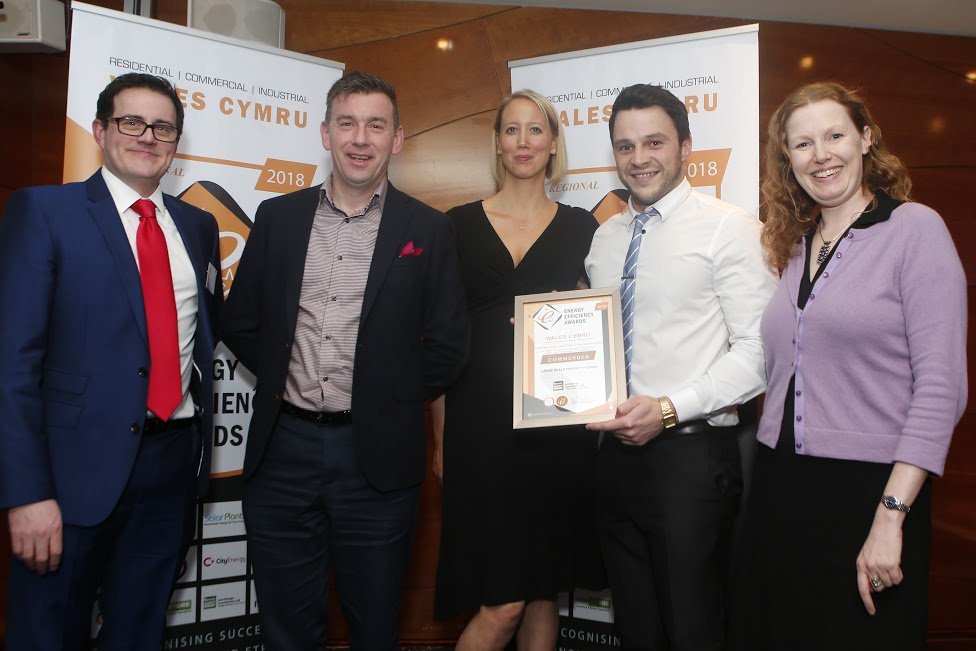 Great to see the Arbed Retrofit Trowbridge project receiving a commendation at the recent Energy Efficiency Awards in Cardiff. We celebrated the event with colleagues and clients and a great evening was had by all. @paulw161270 <a href="/simon_bowsher/">Simon Bowsher</a> @EEandHHAwards
