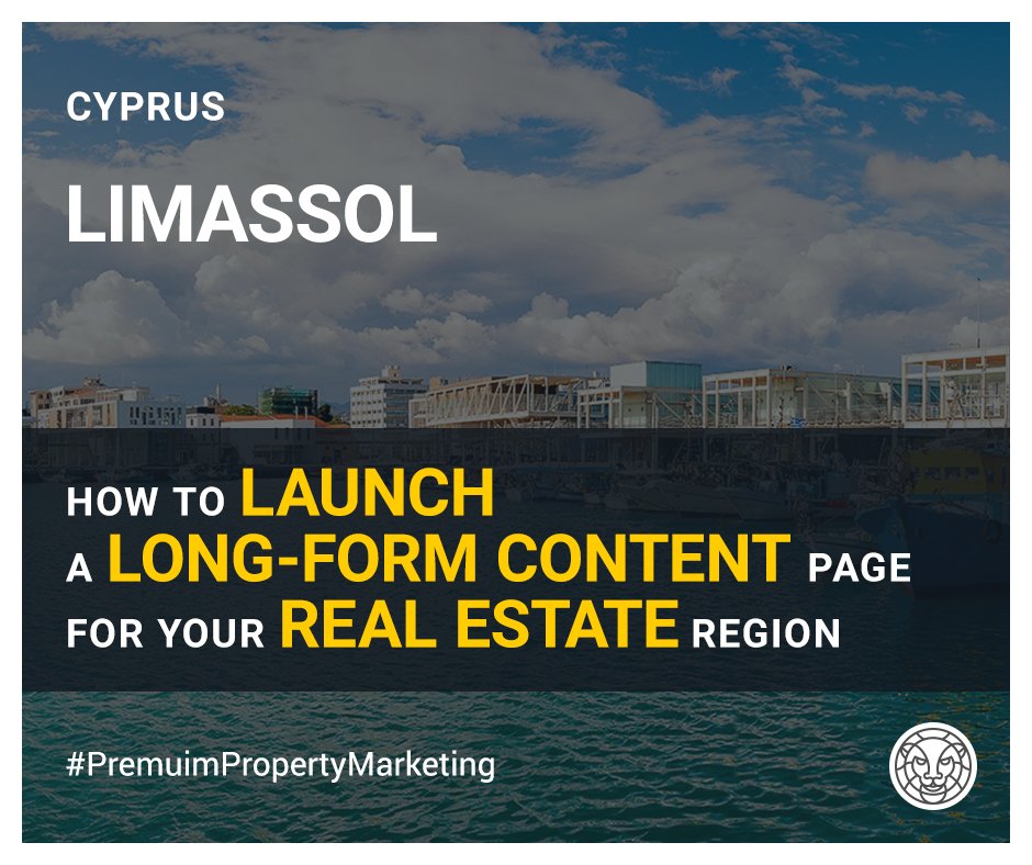 leadingpro's tweet photo. Stay updated on the latest trends in the real estate marketing. Ask us how you can increase your sales and increase awareness of a selected region by example of the long-form content on Limassol in Cyprus https://t.co/rnd6yqZujI

#realestatemarketing #propertymarketing https://t.co/I6aBCkyksw