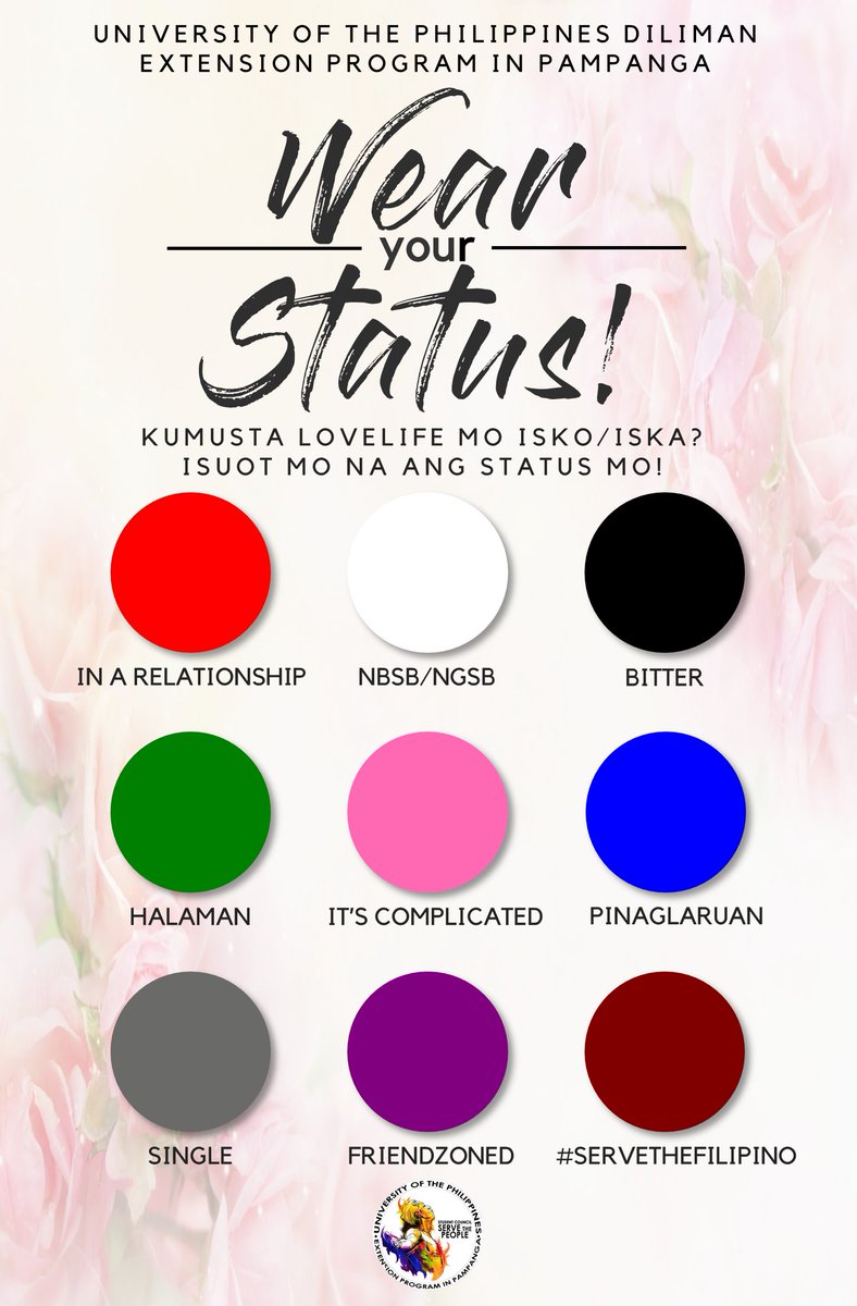 UPDEPPOSC's tweet photo. Happy #ValentinesDay2018!
Kumusta love life mo Isko/Iska? Isuot mo na ang status mo!
#UPDEPP #UPCLARK #ValentinesDay #BestSC https://t.co/Xy7ShmBCtM