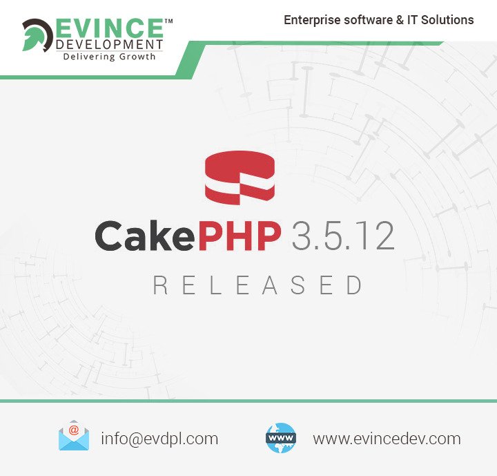 evincedev's tweet image. CakePHP 3.5.12 Released!!
#EvinceDevelopmet is specialized in #CakephpDevelopment delivering quality Services at competitive prices. Get the most qualified #CakePHPdevelopers and amplify your business growth.
Visit : - goo.gl/rqc9qa