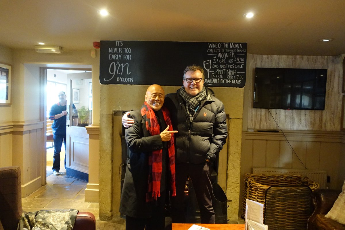 ChefKenHom's tweet photo. When the great Chef @NigelHaworth invited me to cook another truffle dinner at #NorthcoteManor, I had just one condition: please Nigel take me to taste some local fish &amp; chips. So Nigel took me to The Clog &amp; Billycock, one of his gastro pubs in Blackburn..... more.... https://t.co/w72JIjrDxS